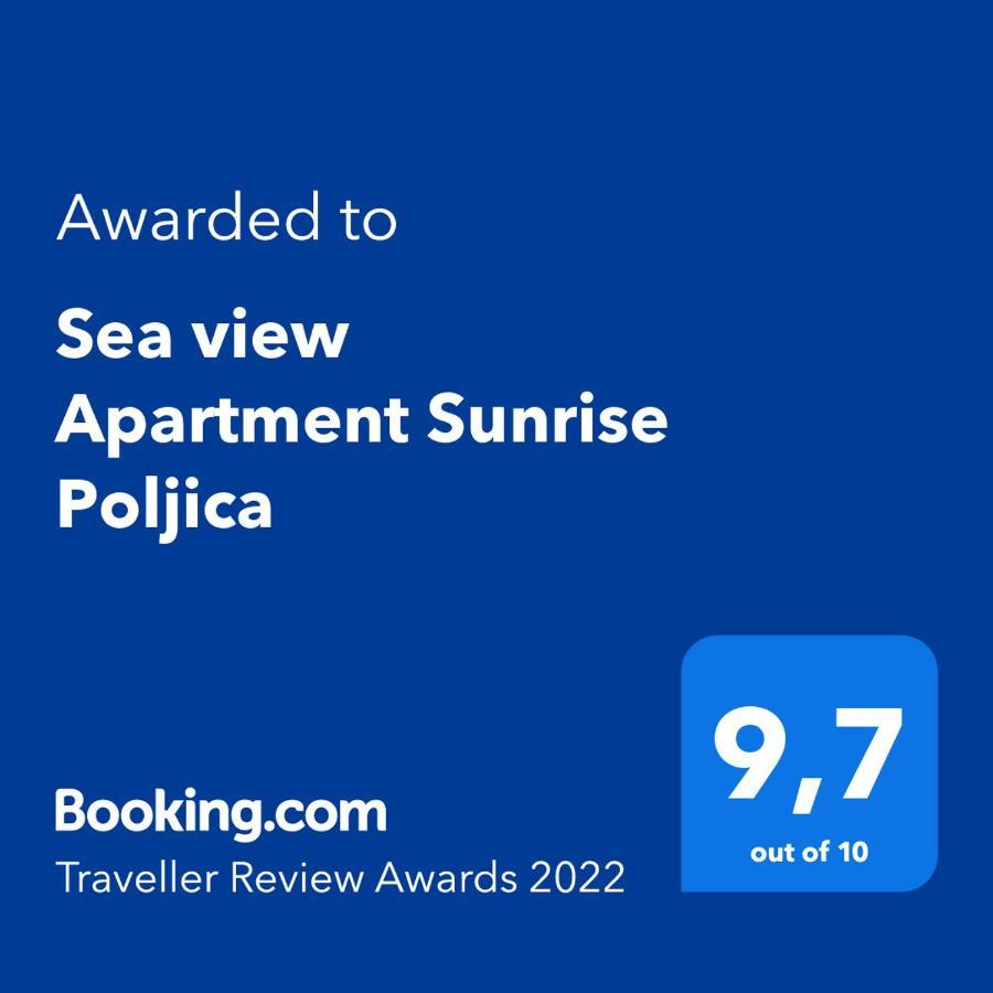 Sea View Apartment Sunrise Poljica & Blue Lagoon Rent A Boat Exteriör bild